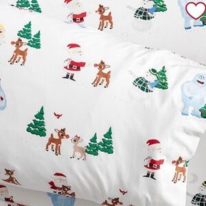 Pottery Barn Kids Rudolph Pillowcase New Package ! Glow In The Dark Dark